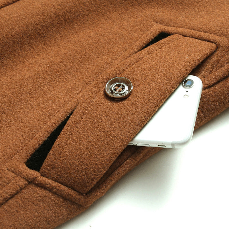 Men's woolen coat wool