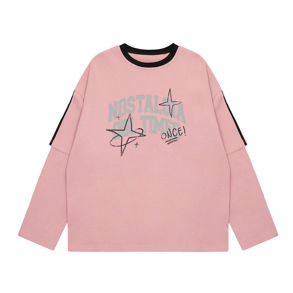 Fashion Men XINGX Letter Print Top