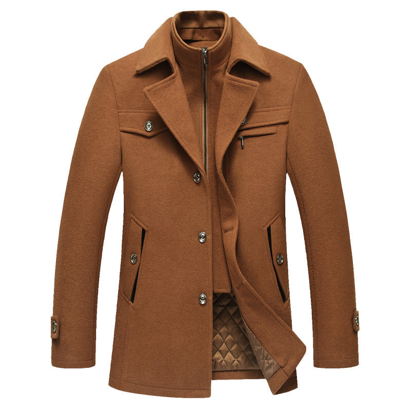 Men's woolen coat wool