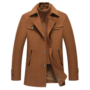Men's woolen coat wool