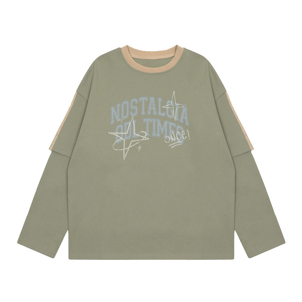 Fashion Men XINGX Letter Print Top
