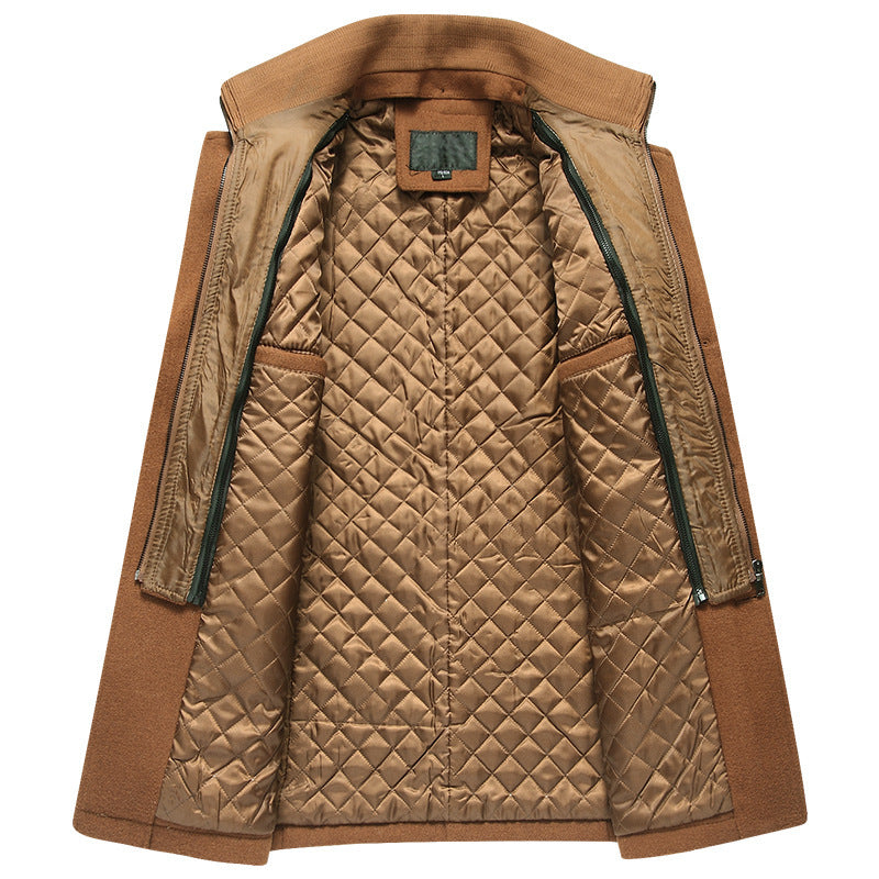 Men's woolen coat wool