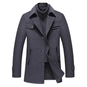 Men's woolen coat wool