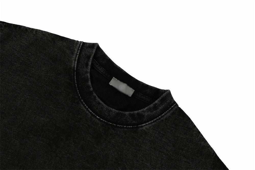 Distressed Round Neck Casual Top Men