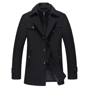 Men's woolen coat wool