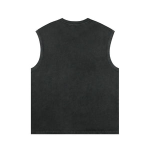 Bread Print Casual Waistcoat Top Men