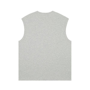 Bread Print Casual Waistcoat Top Men